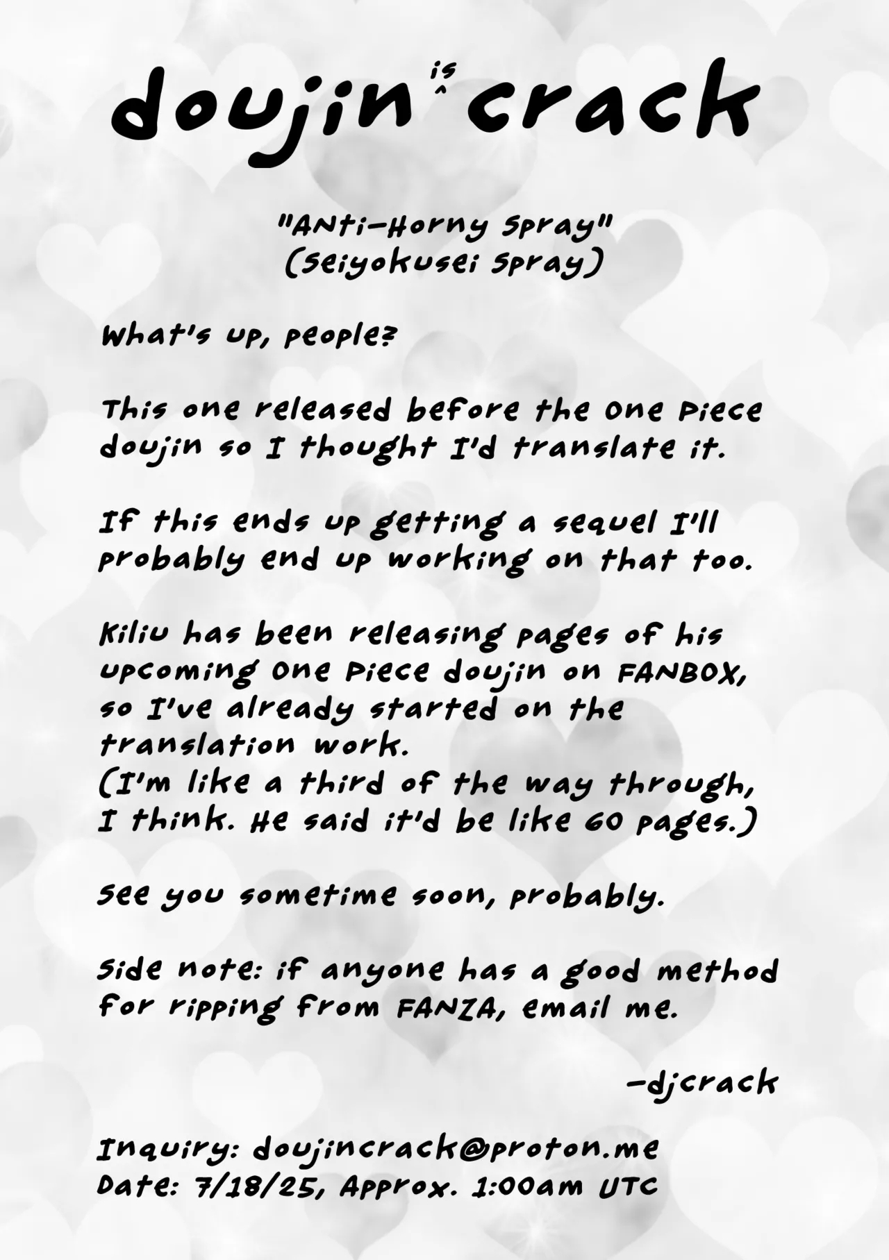 Seiyokusei Spray | Anti-Horny Spray - Page 21