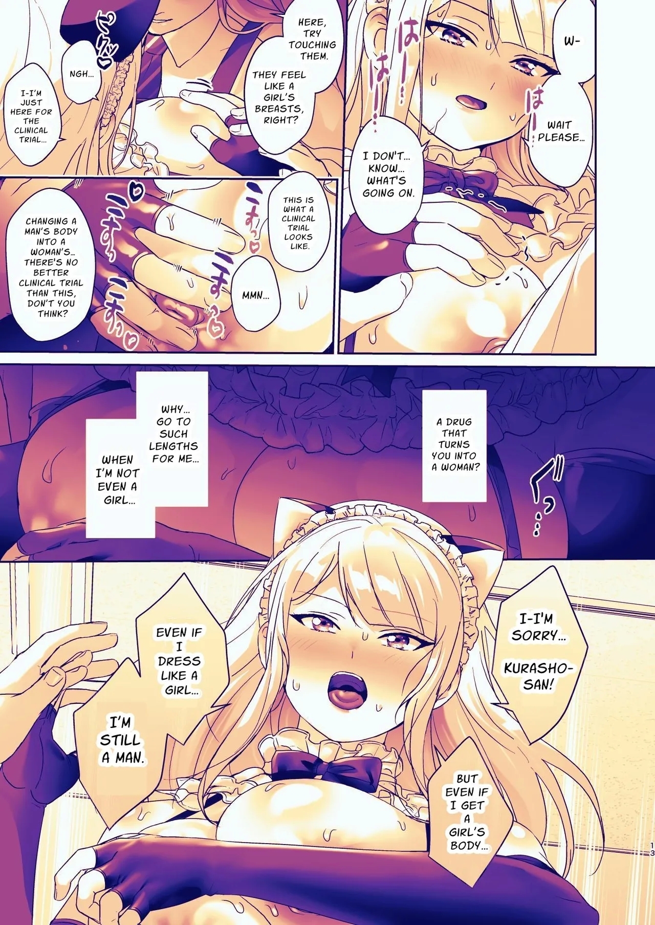 Seitokaichou wa Nyotaika kara Nigenai | The Council President Cannot Escape Feminization - Page 13