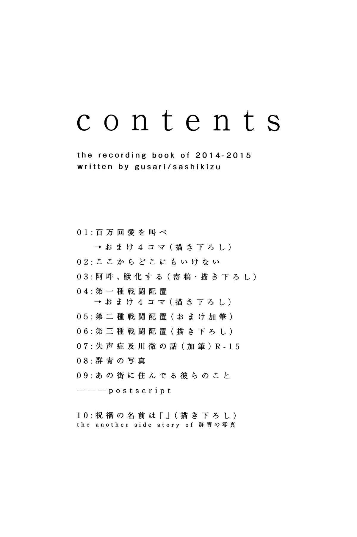 刺傷再錄集 傷痕B to E - Page 6