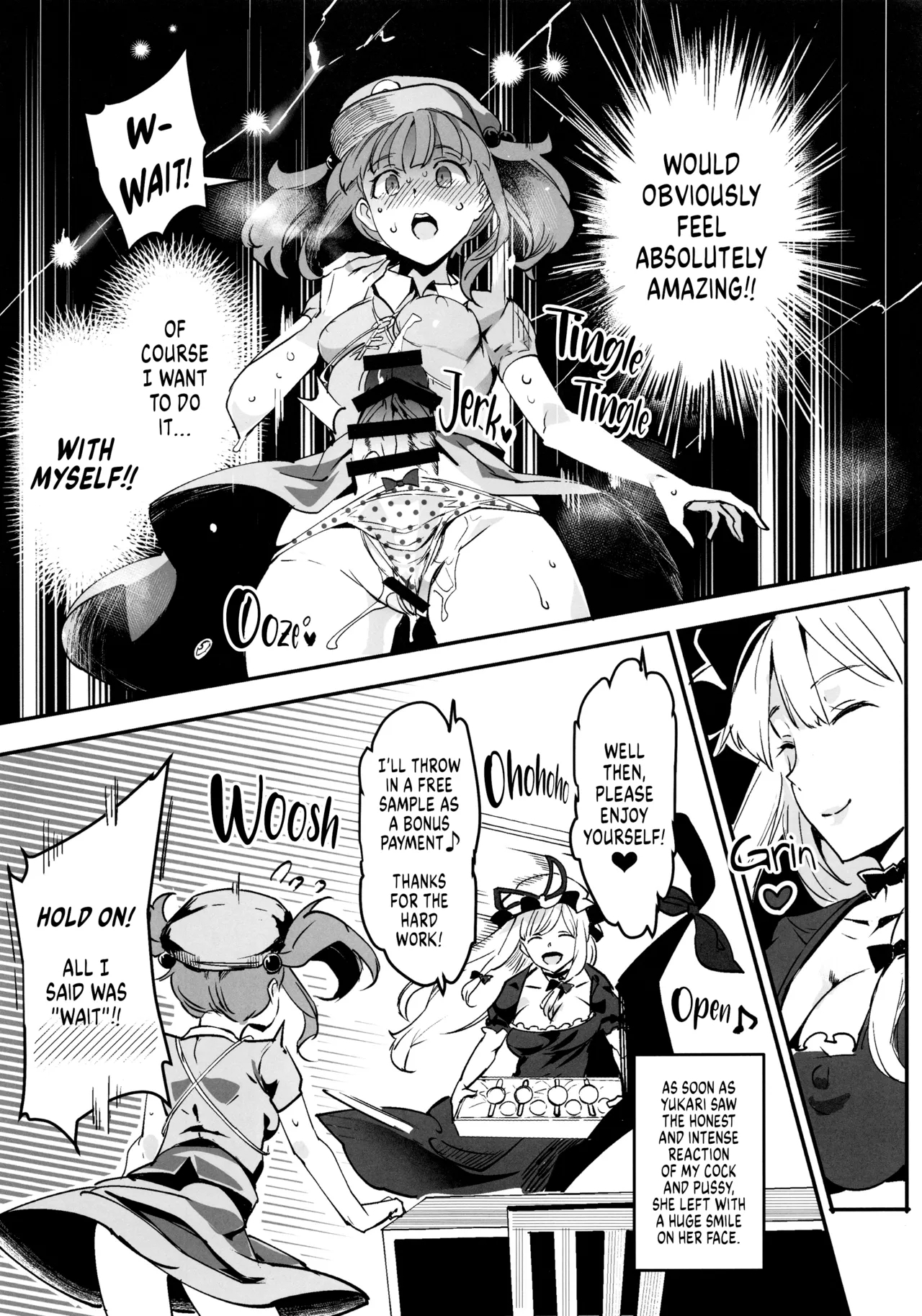 Handle Tsuki Sukima Hole Futanari Chinko de Jibun to H | Using a Portable Gap with Handles, a Futanari Fucks Herself - Page 8