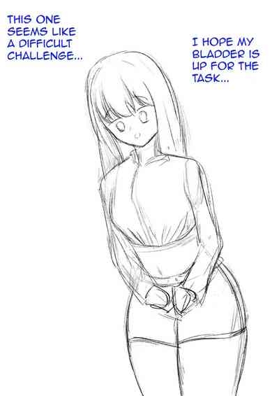 A girl who is going to hold her pee for 24 hours 3