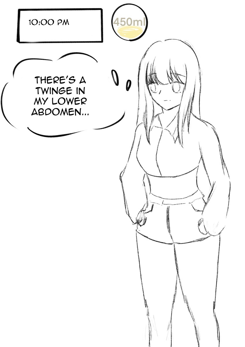 A girl who is going to hold her pee for 24 hours - Page 5