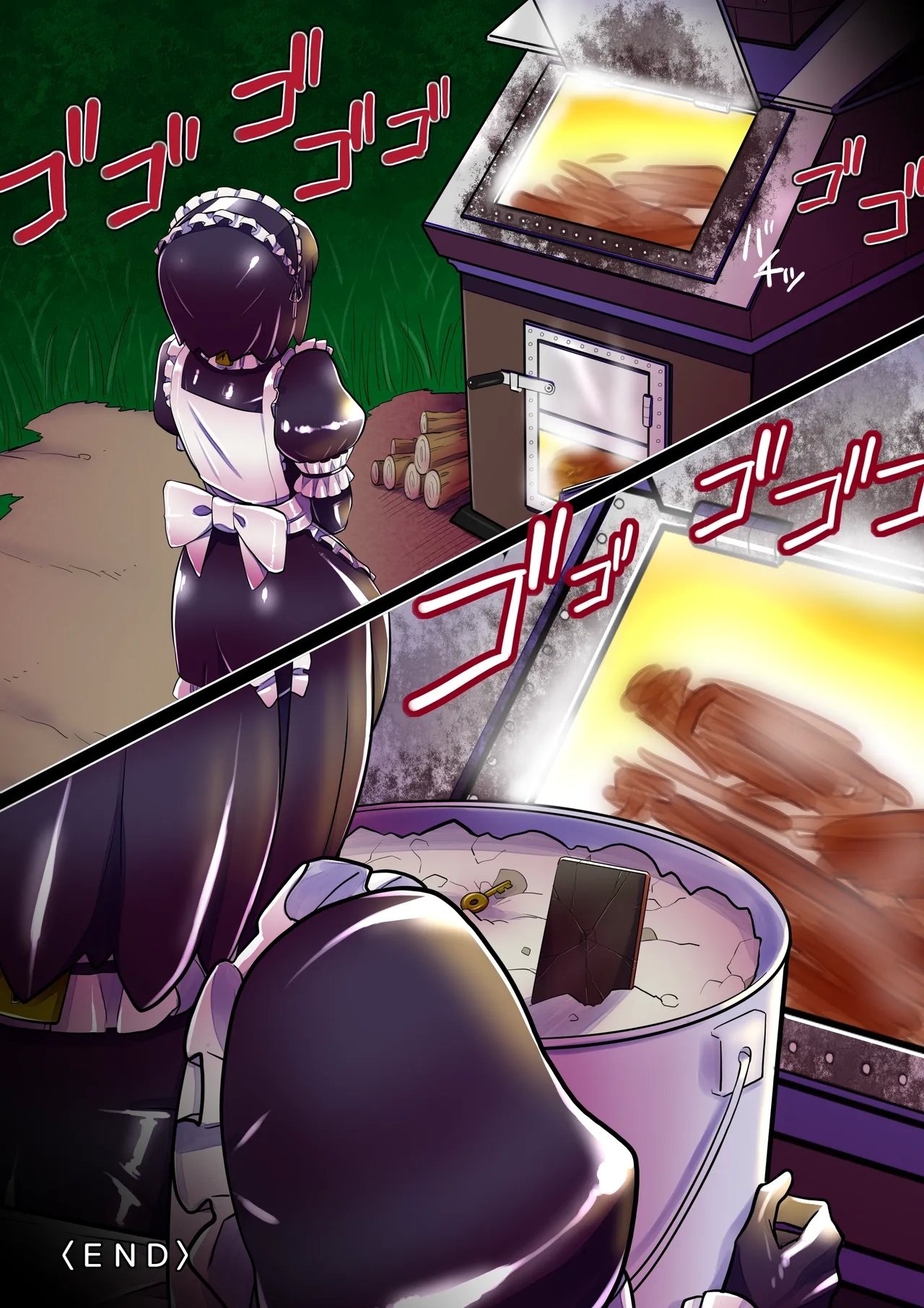 Black girl transformation in the ruins 1-2 - Page 13