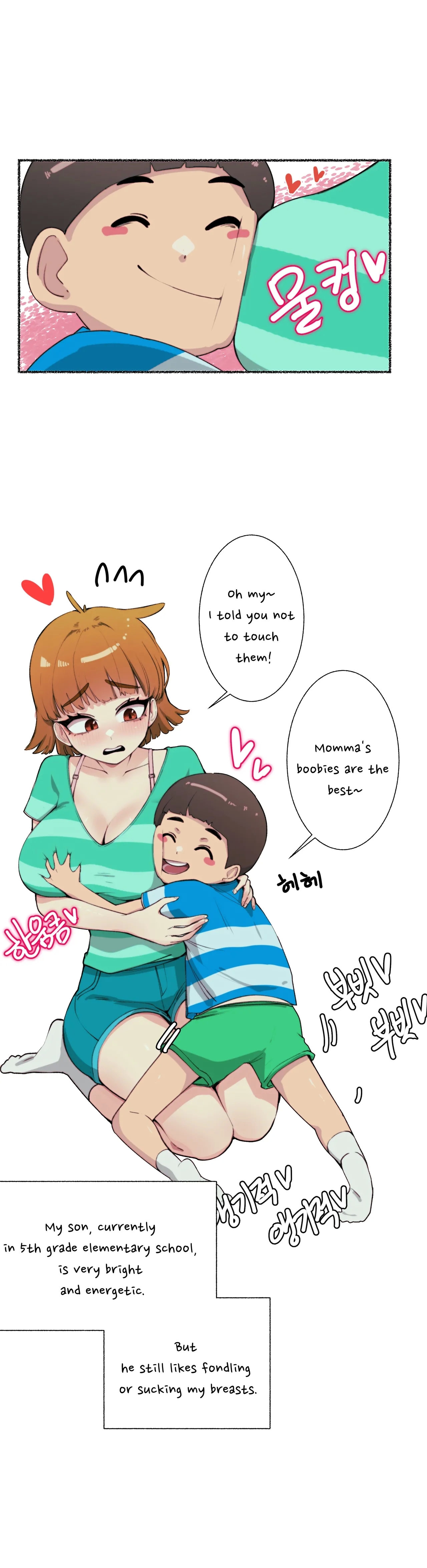 a mother's breast-loving child 1