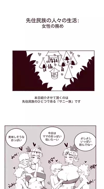 先住民族の人々の生活：女性の務め 0