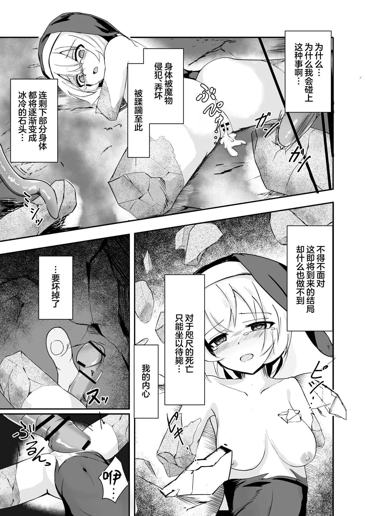 Sister ga shokusyu ni kanzen haibokushitte shikasuru hanashi | 修女彻底输给了触手并惨遭石化的故事 - Page 25