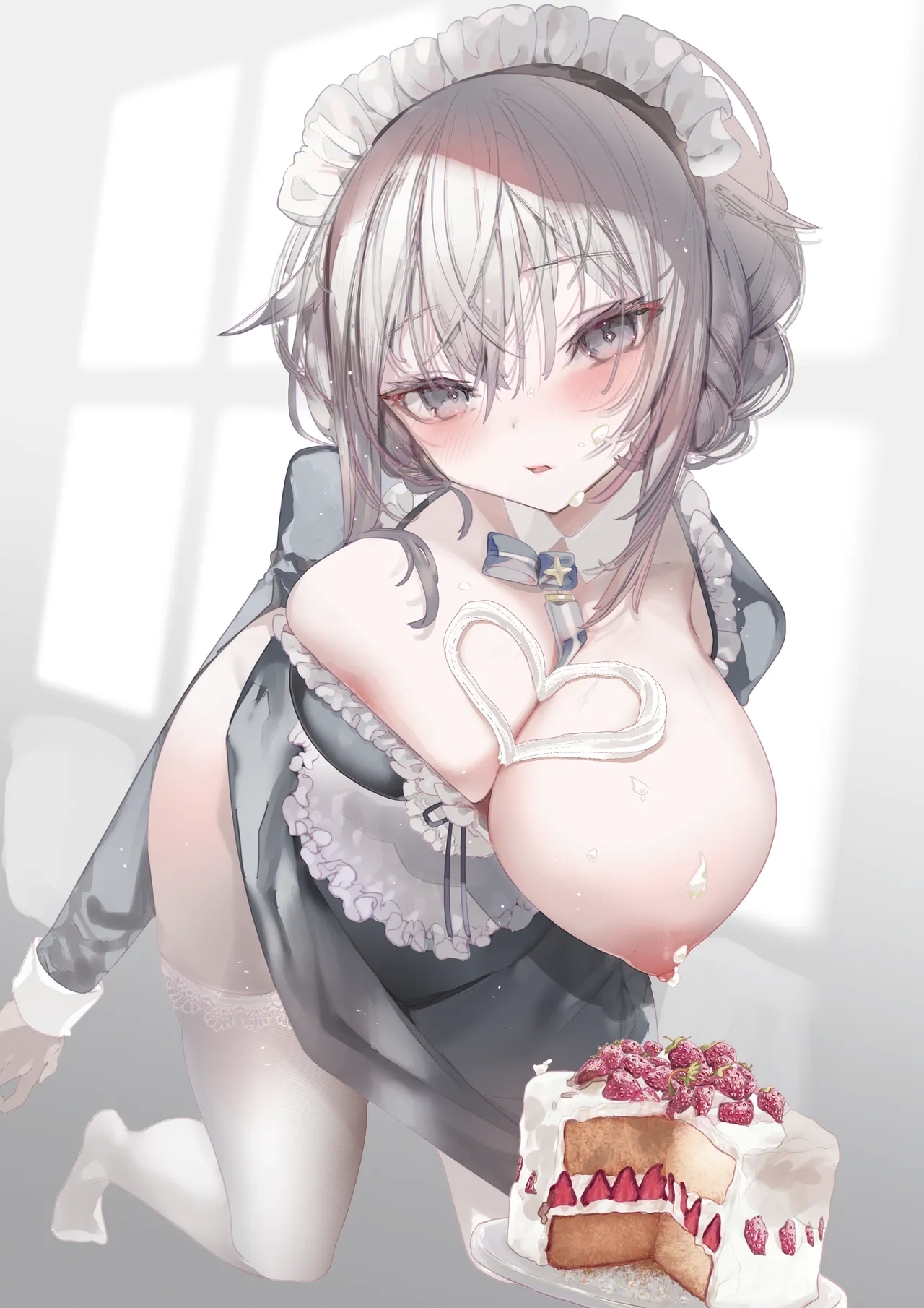 [111当番 (1号)] ダウナーなデカ乳メイドさんはお仕置きご奉仕をおねだりする。〜本性は下品でドスケベすぎる積極的な召使い〜 [DL版] - Hentaiaz.com - 3