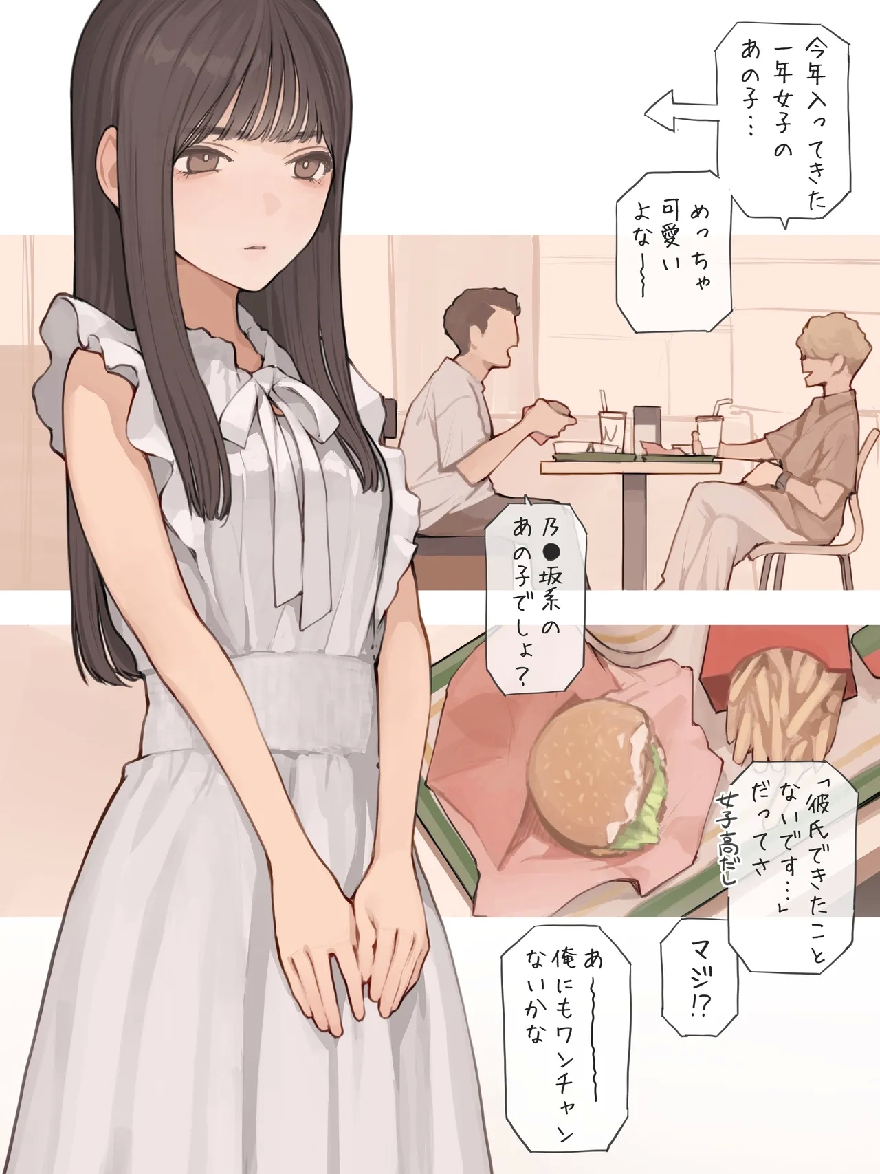 清楚ワンピースの下に - Page 2