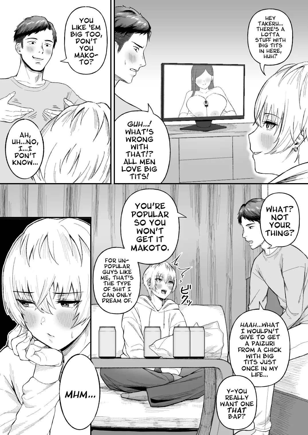 Shinyuu no Ikemen Danshi ga Jitsu wa Bakunyuu Joshi da to Hanmei shita Baai | I Found Out My Pretty Boy Friend Was Actually A Chick With Huge Tits! - Page 4