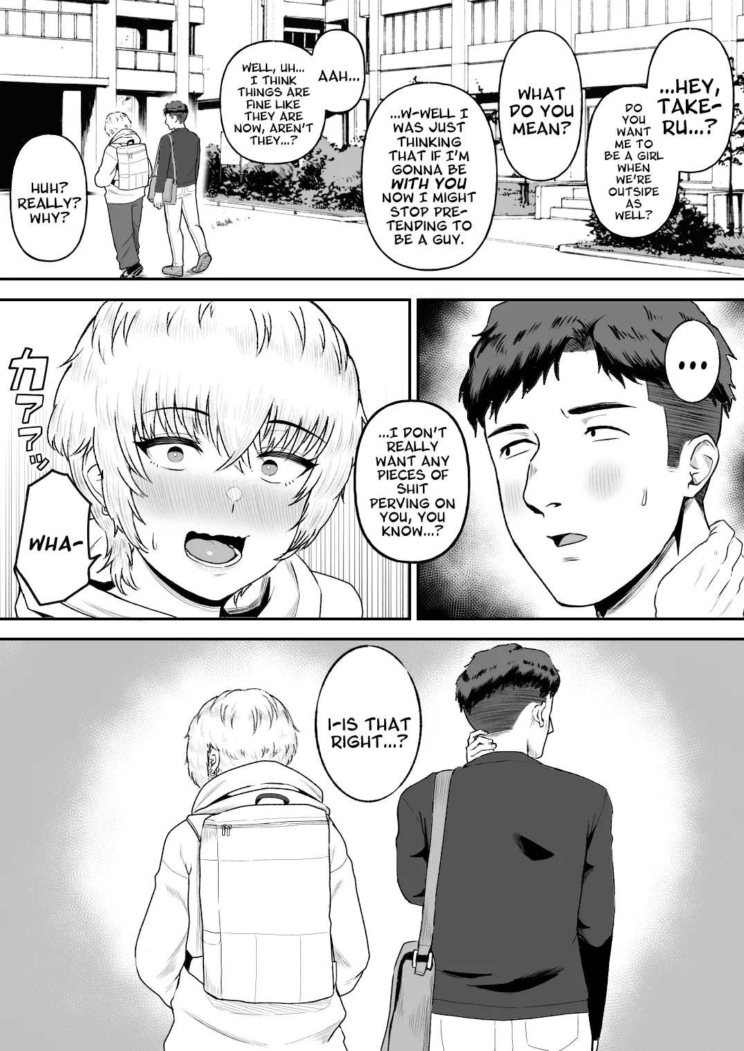 Shinyuu no Ikemen Danshi ga Jitsu wa Bakunyuu Joshi da to Hanmei shita Baai | I Found Out My Pretty Boy Friend Was Actually A Chick With Huge Tits! - Page 41