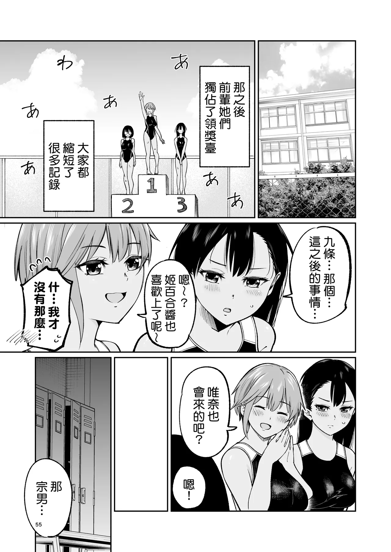 Suieibuin no Seikouroku | 游泳社員的性交記錄 - Page 55