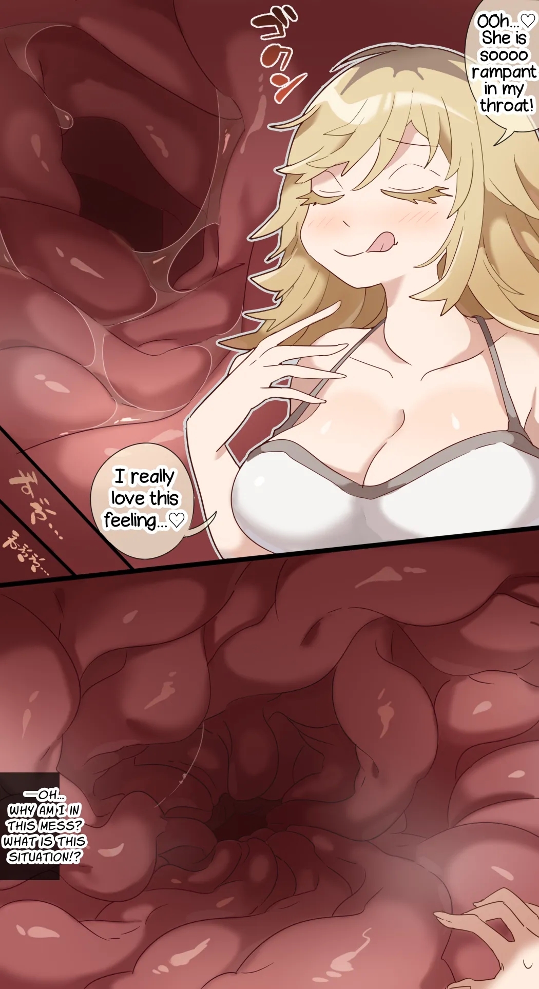 A girl swallows a former human who has been turned into a dwarf - Page 3