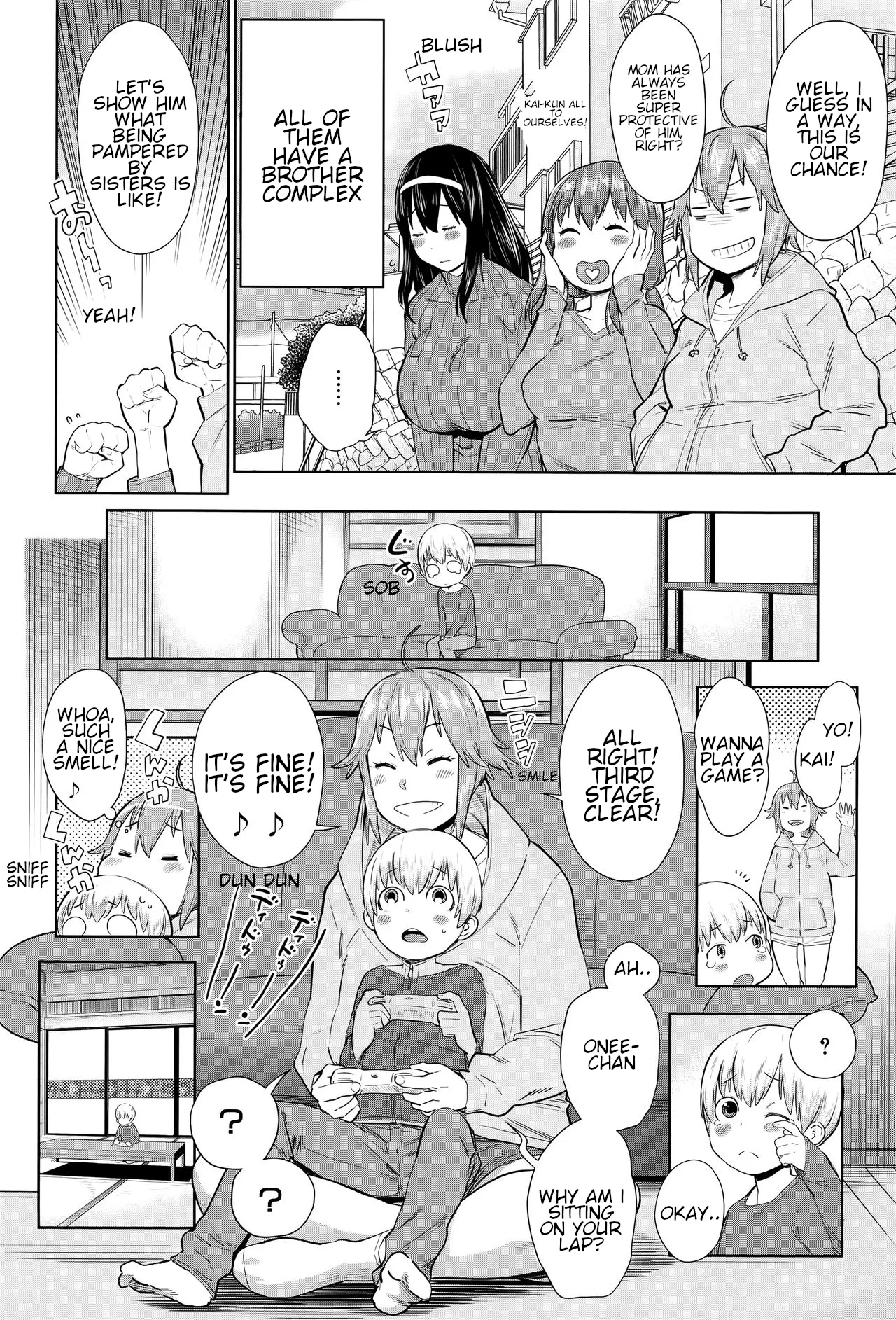 Onee-chan Mama no Funtou | Hard working mommy sisters - Page 4