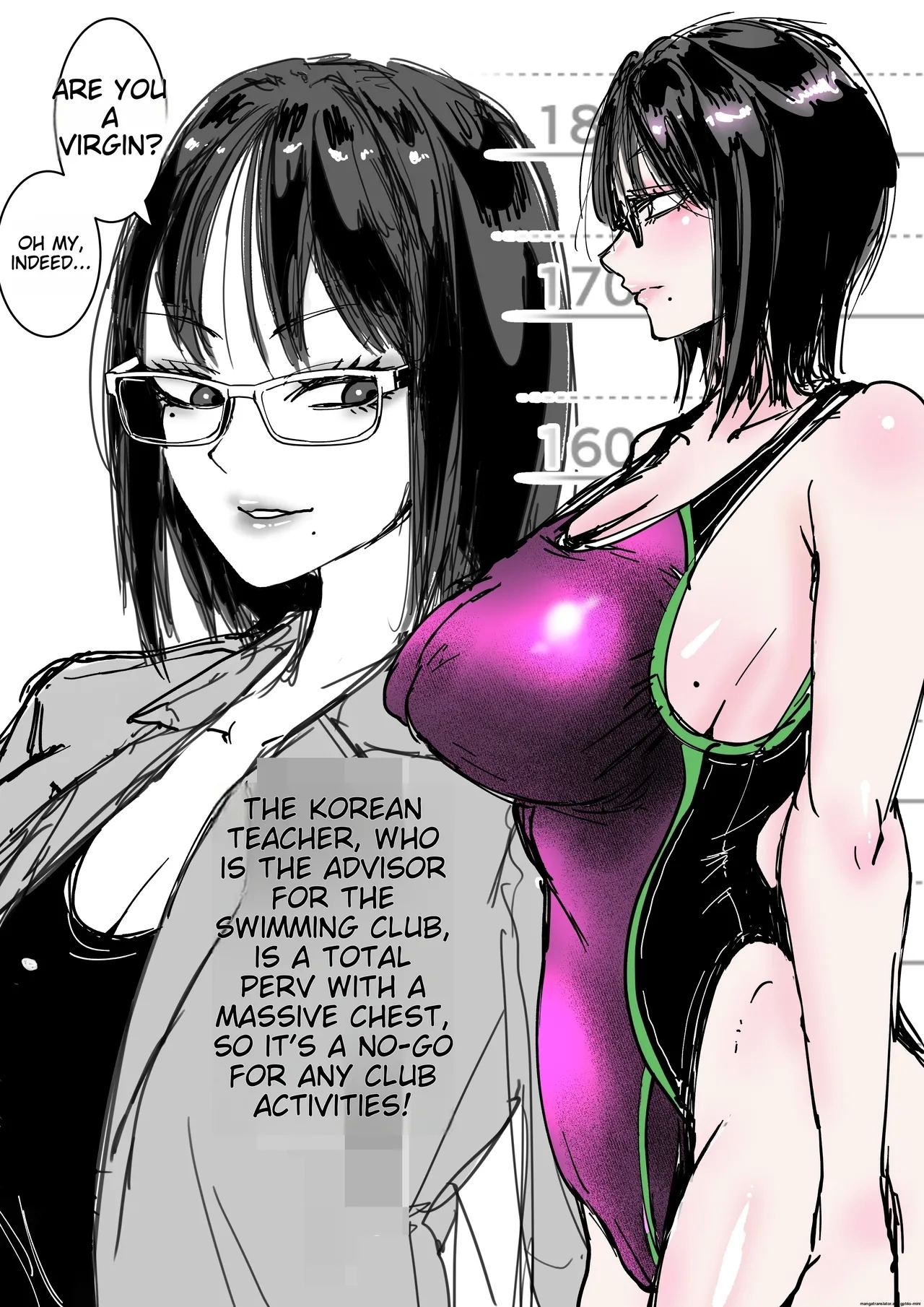 Inran Onna Kyoushi no Su Pool no Shower wa Yaribeya desu | AmaneThe Lascivious Female Teacher's Nest: The Pool Shower is a Sex Room - Page 37