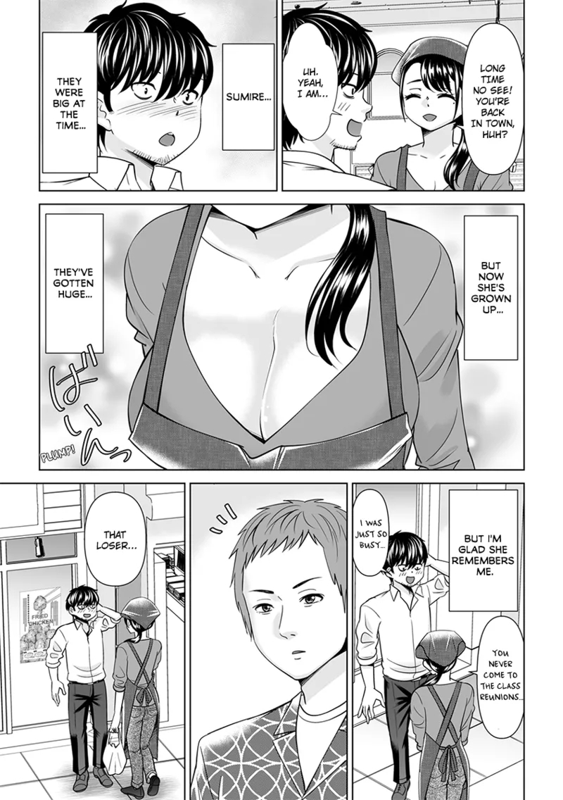 'Nande, Anna Kuzu to Kekkon Shitanda yo...!' Mukashi Sukidatta Anoko o Netotte Naka●shi Shichatta Hanashi 1 | Blowing My Load in My Married High School Crush: Why'd She Get With That Asshole?! 1 - Page 9