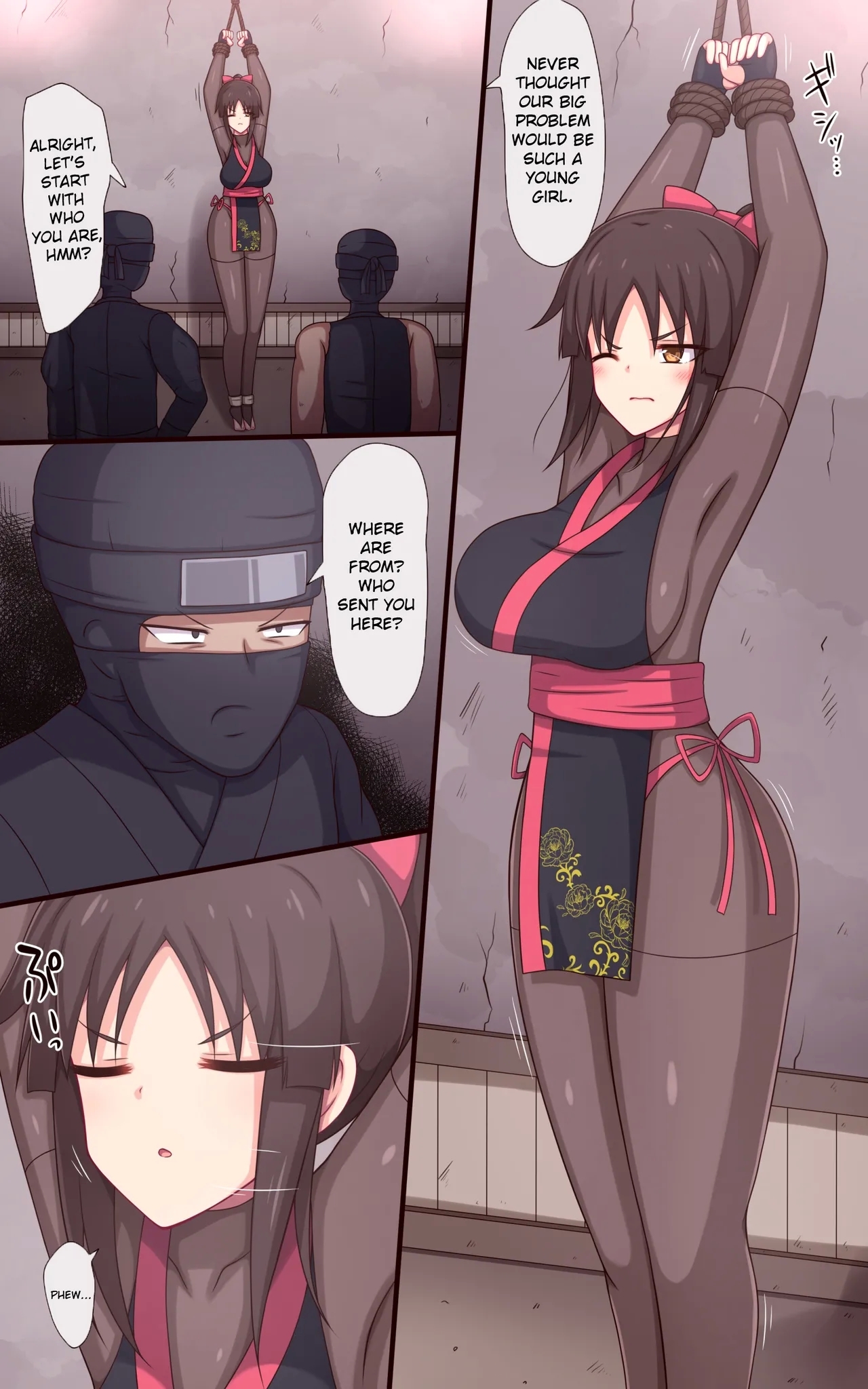 "Cow's Tongue Machine" Kunoichi Tickling Interrogation - Page 5