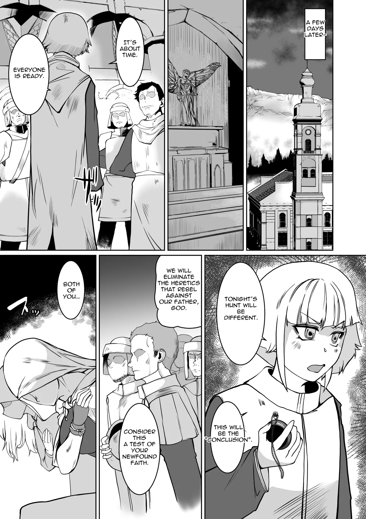 Hypnosis Inquisition - Futanari Female Knight Ejaculation Submission - Page 39