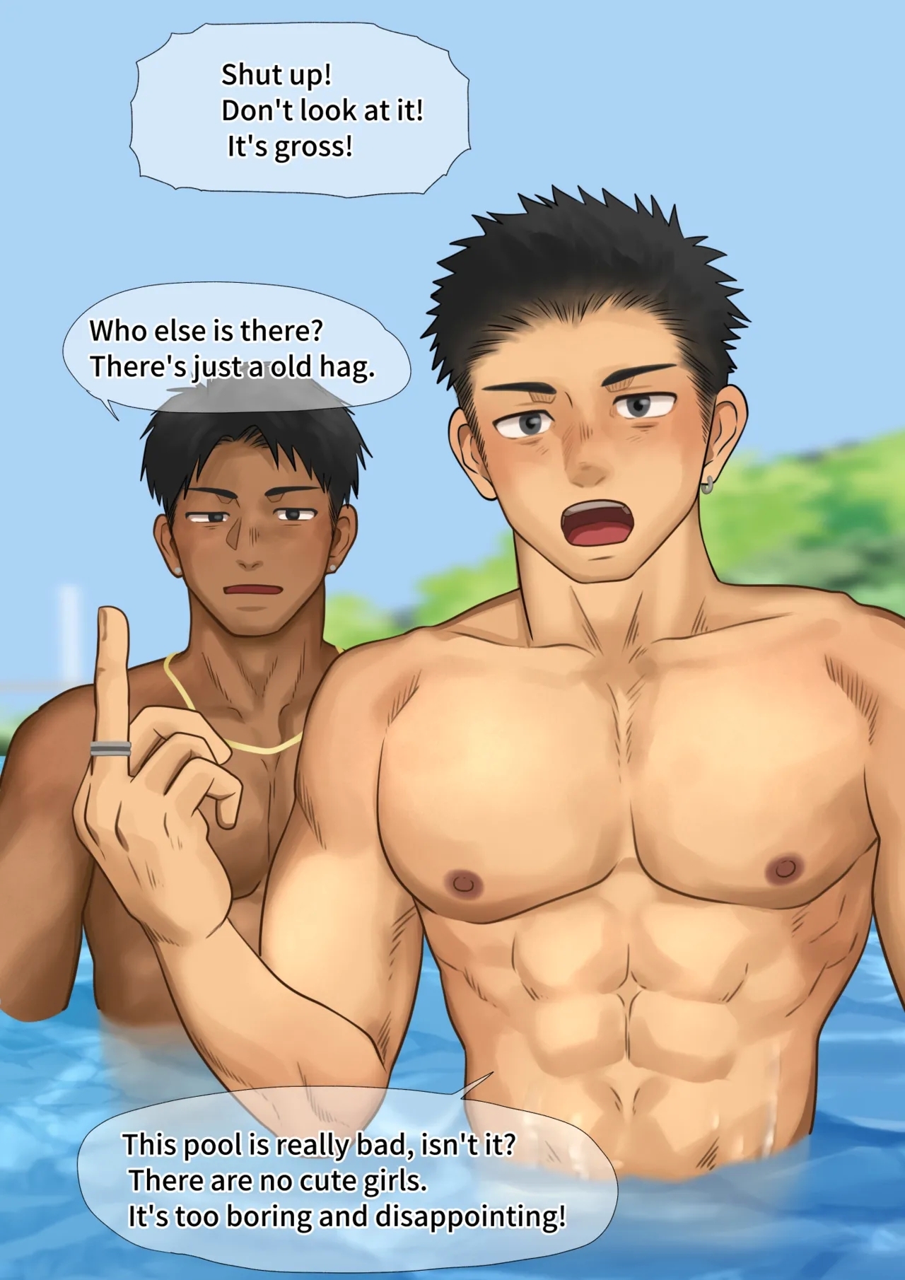 プール監視員のお仕置きファック - Page 9