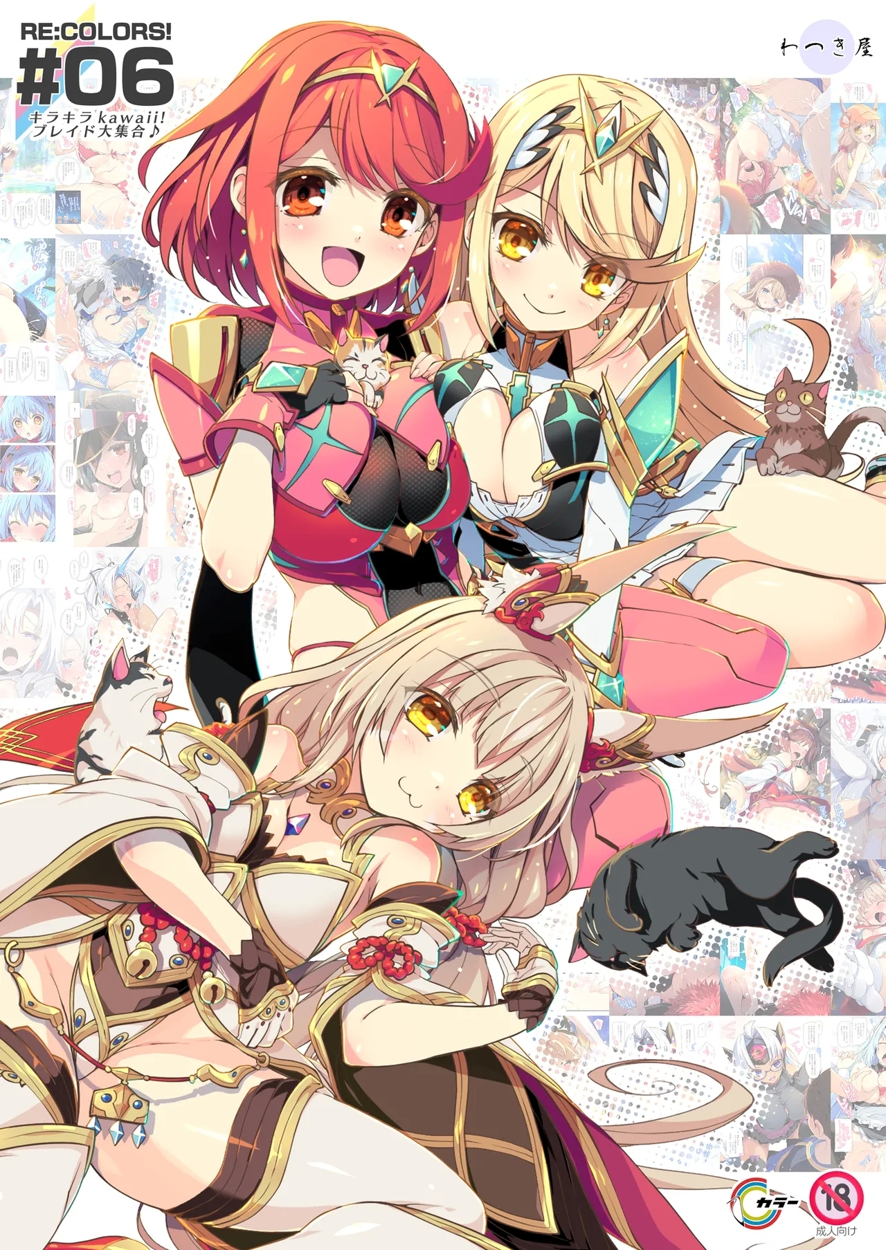 [わつき屋 (わつきるみ、結城成)] RE:COLORS!#06 キラキラkawaii! ブレイド大集合♪ (ゼノブレイドシリーズ) [DL版] - Hentaiaz.com - 1
