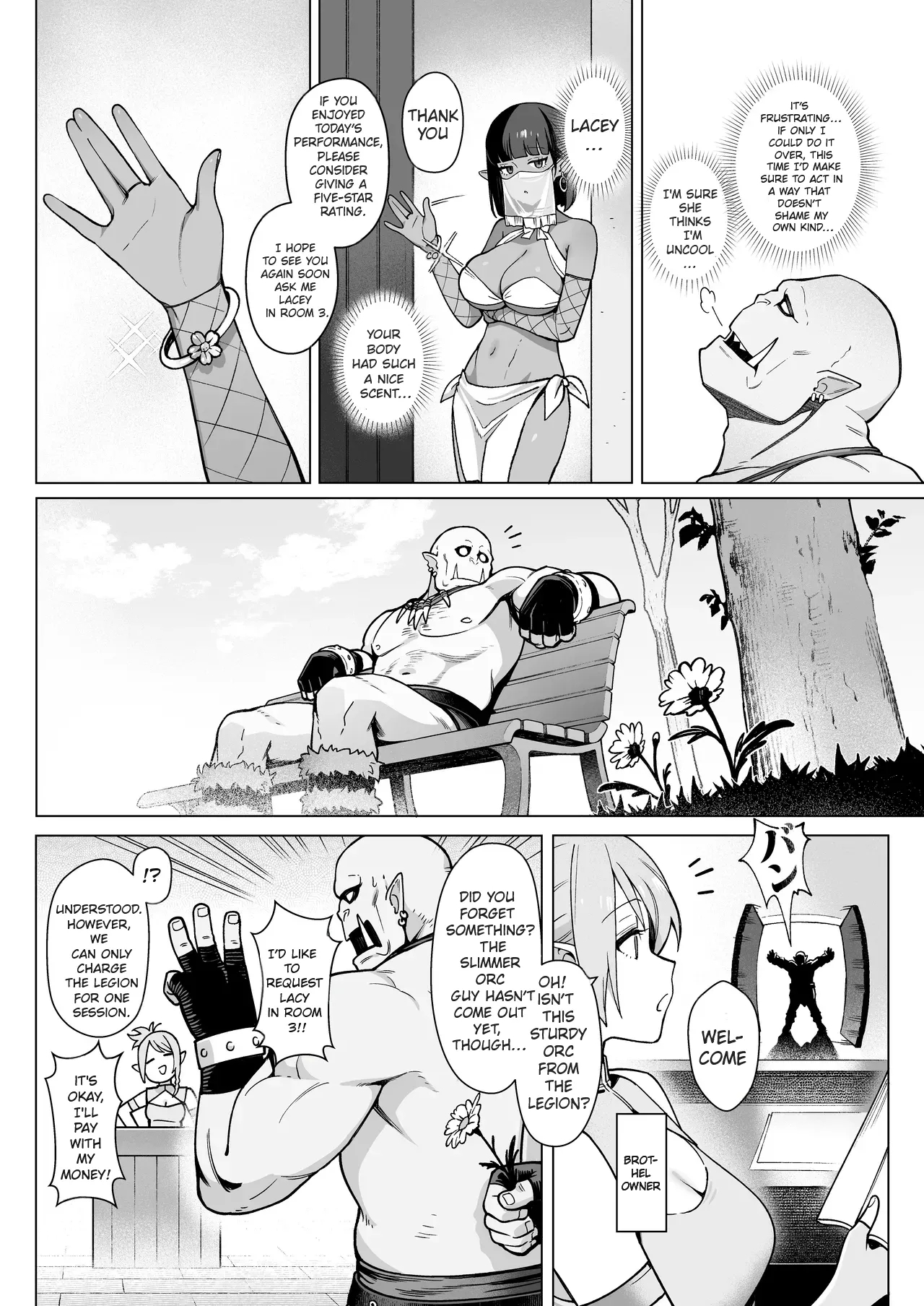 Fairy Brothel: The Virgin Orc Assigned To The Dark Skinned Elf - Page 25