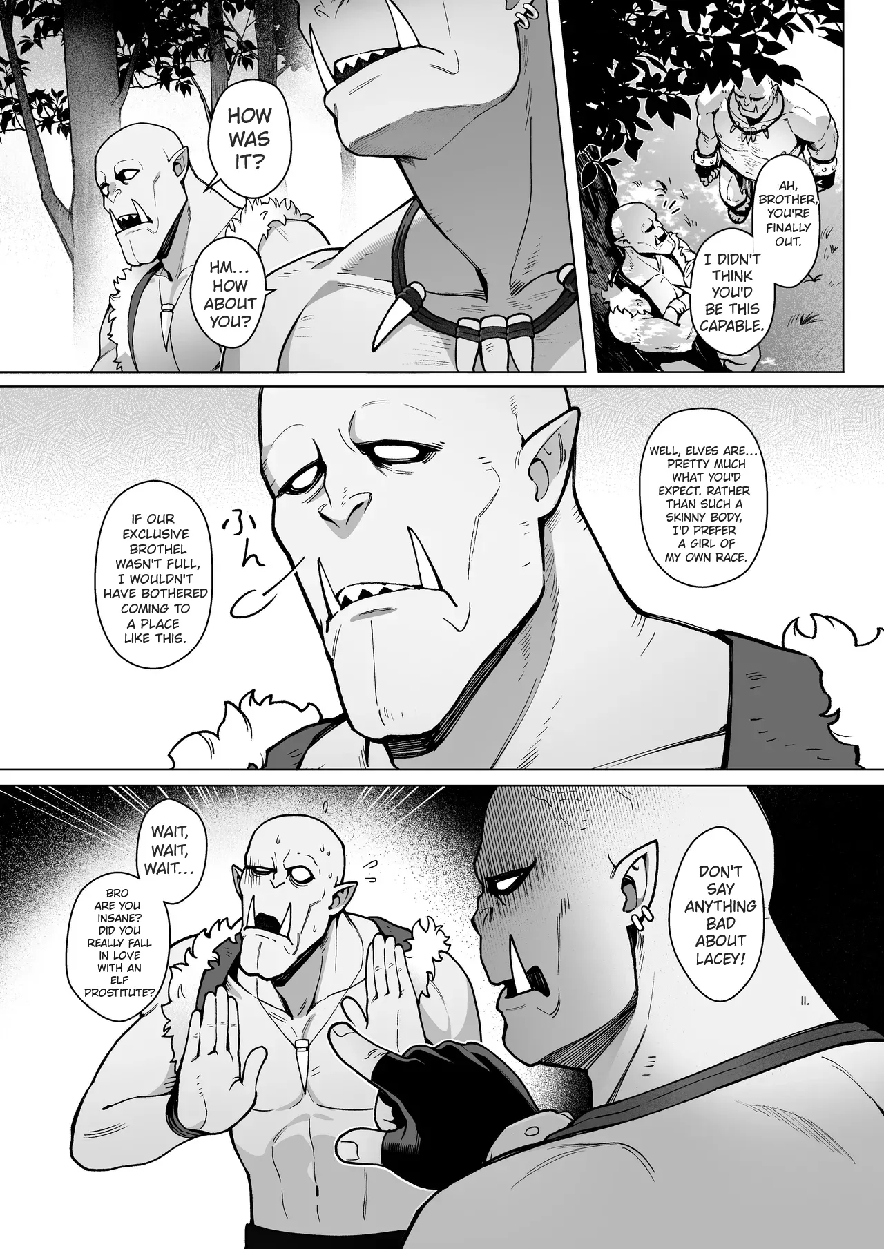 Fairy Brothel: The Virgin Orc Assigned To The Dark Skinned Elf - Page 45