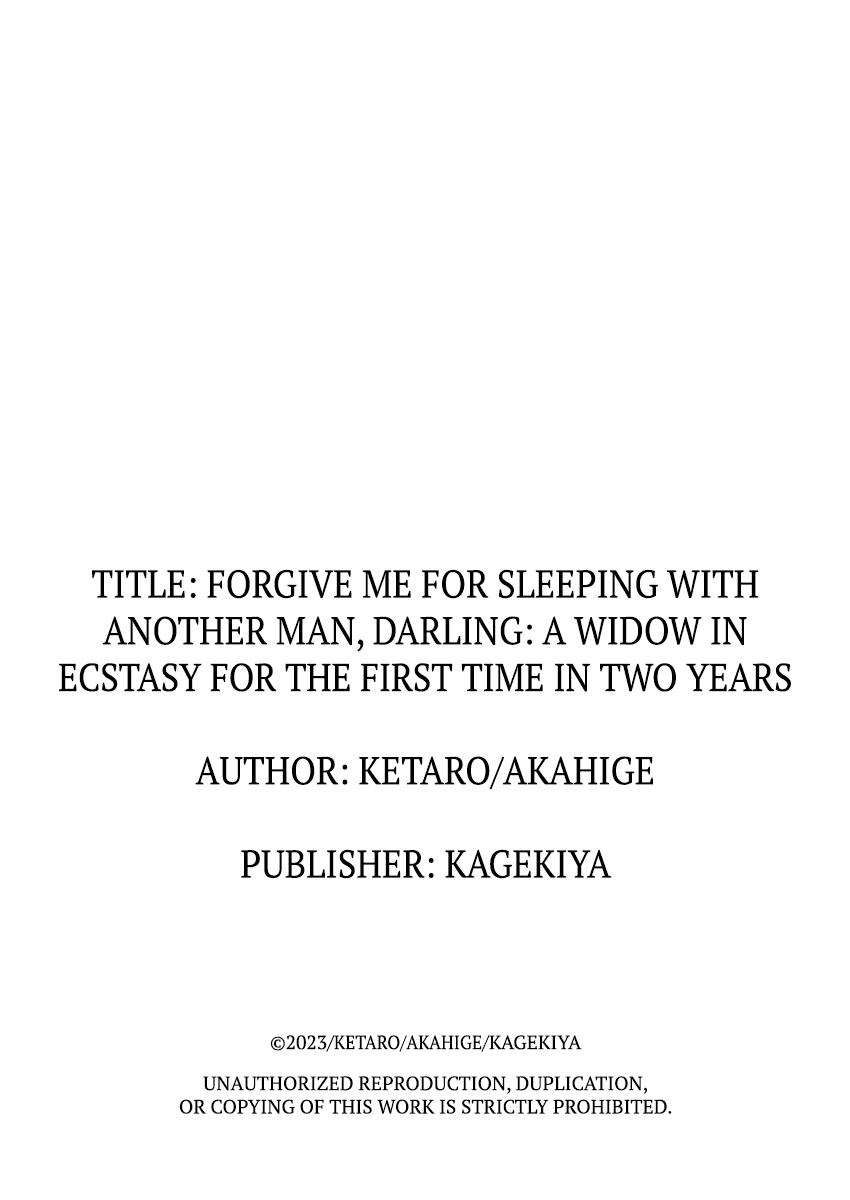 Anata, Hoka no Otoko ni Dakareru Watashi wo Yurushite - Ninenburi no Modaeru Miboujin | Forgive Me For Sleeping With Another Man, Darling— A Widow in Ecstasy for the First Time in Two Years 1 - Page 32