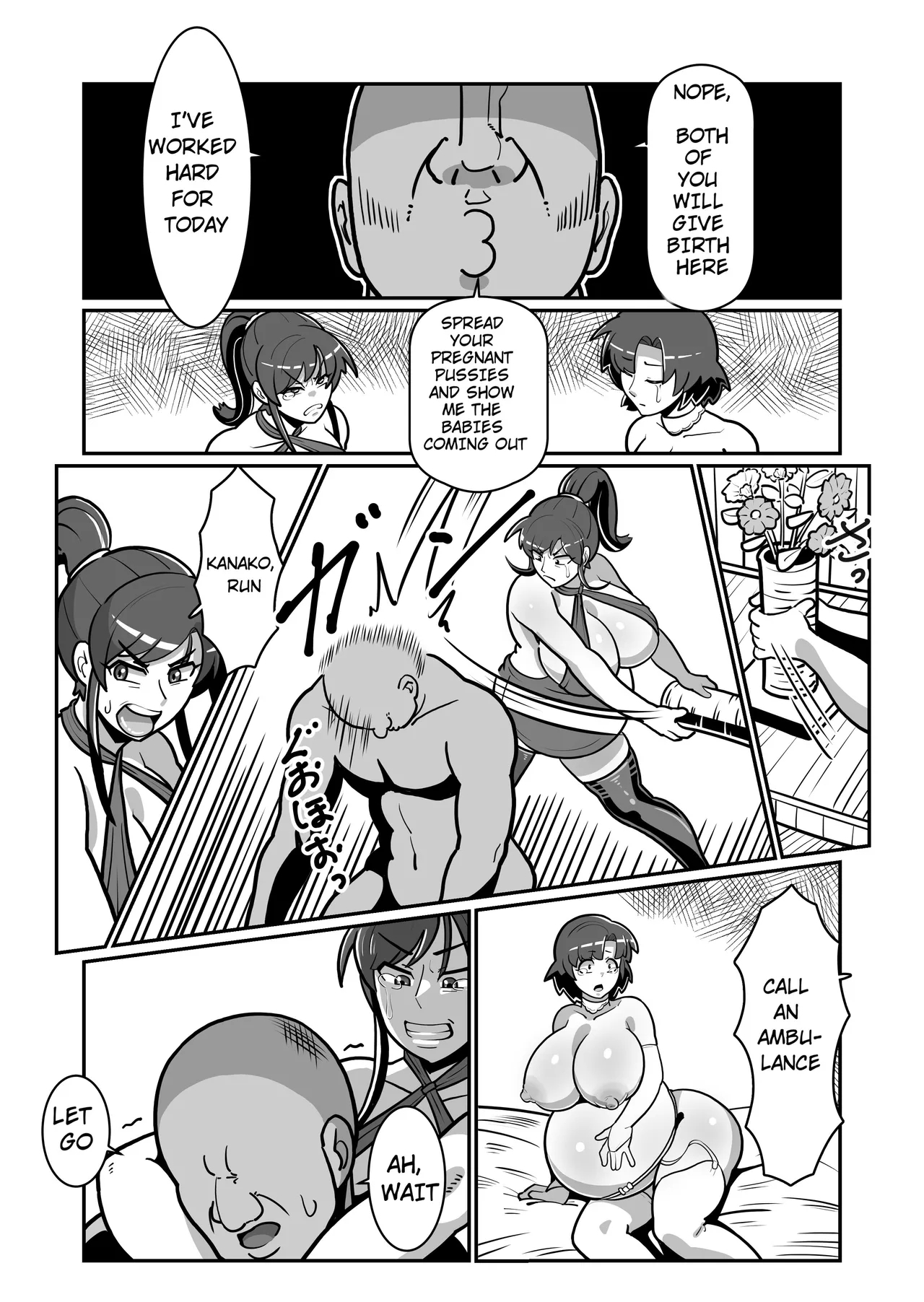Bote Oyako| Pregnant Mother & Daughter Completely Devoured! Double Pregnant Mother-Daughter Bowl! - Page 95