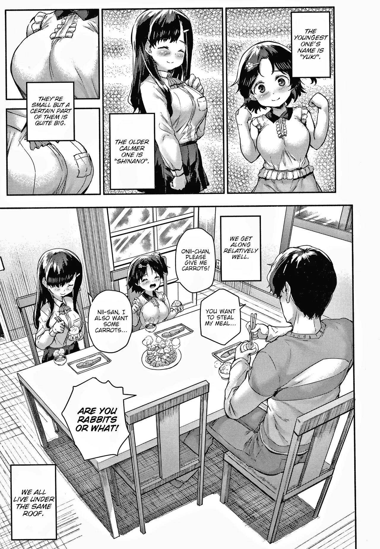 Nito ga Semaru!!| Minimum Gigantic Breasts Little Sisters - Page 3