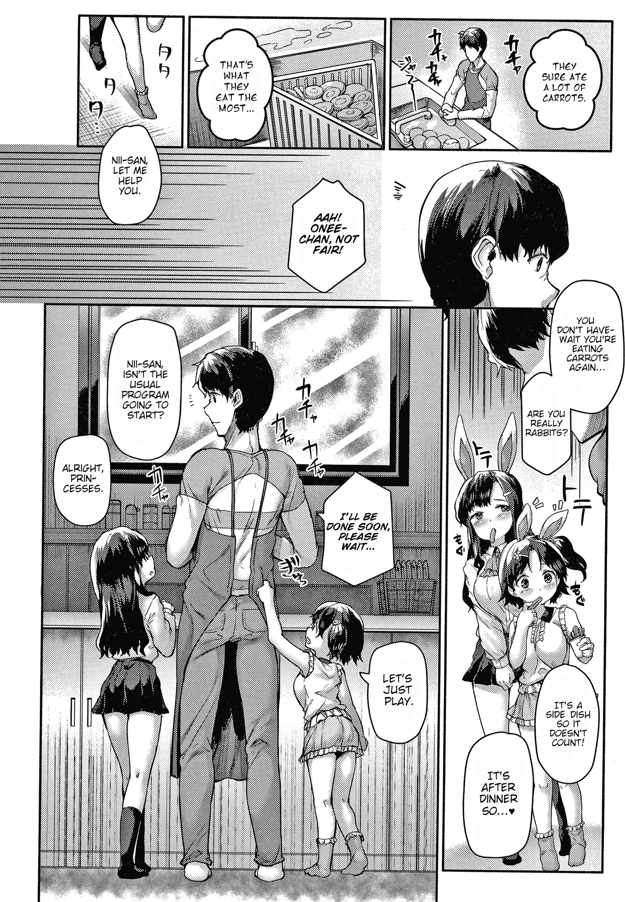 Nito ga Semaru!!| Minimum Gigantic Breasts Little Sisters - Page 4