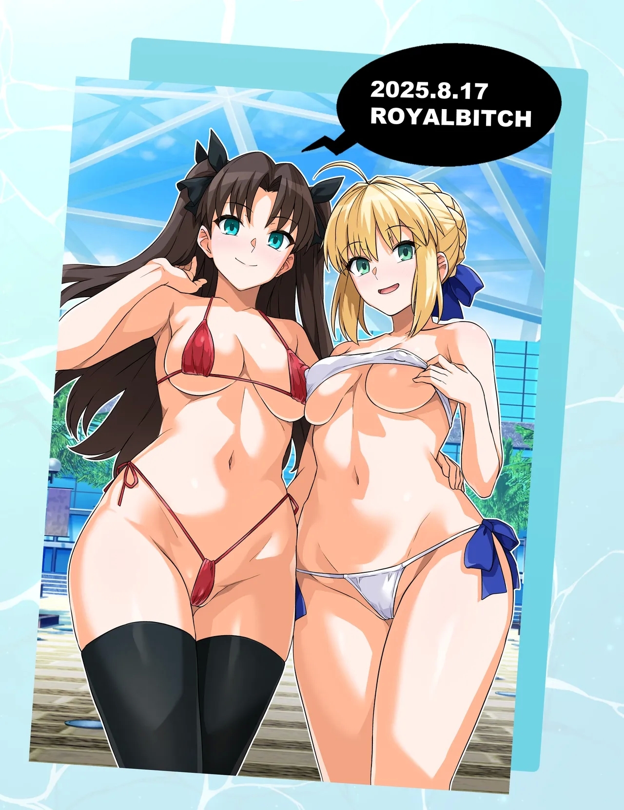 Saber-san Yarimoku Nanpamachi Pool Hen - Page 38