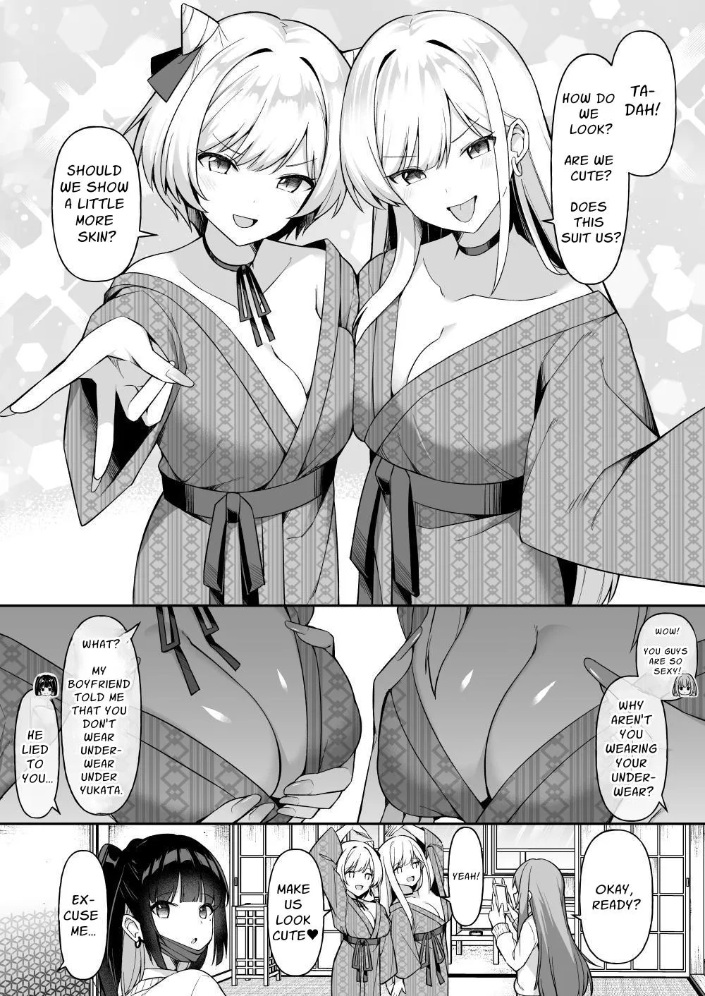 Shuugaku Ryokou de Onsen Ryokan ni Kita Gal, Nakai no Dekachinpo de Wakarase Zecchou | Gals on a Hot-spring Inn Trip are Shown Who's Boss by their Big Dick Waiter - Page 6