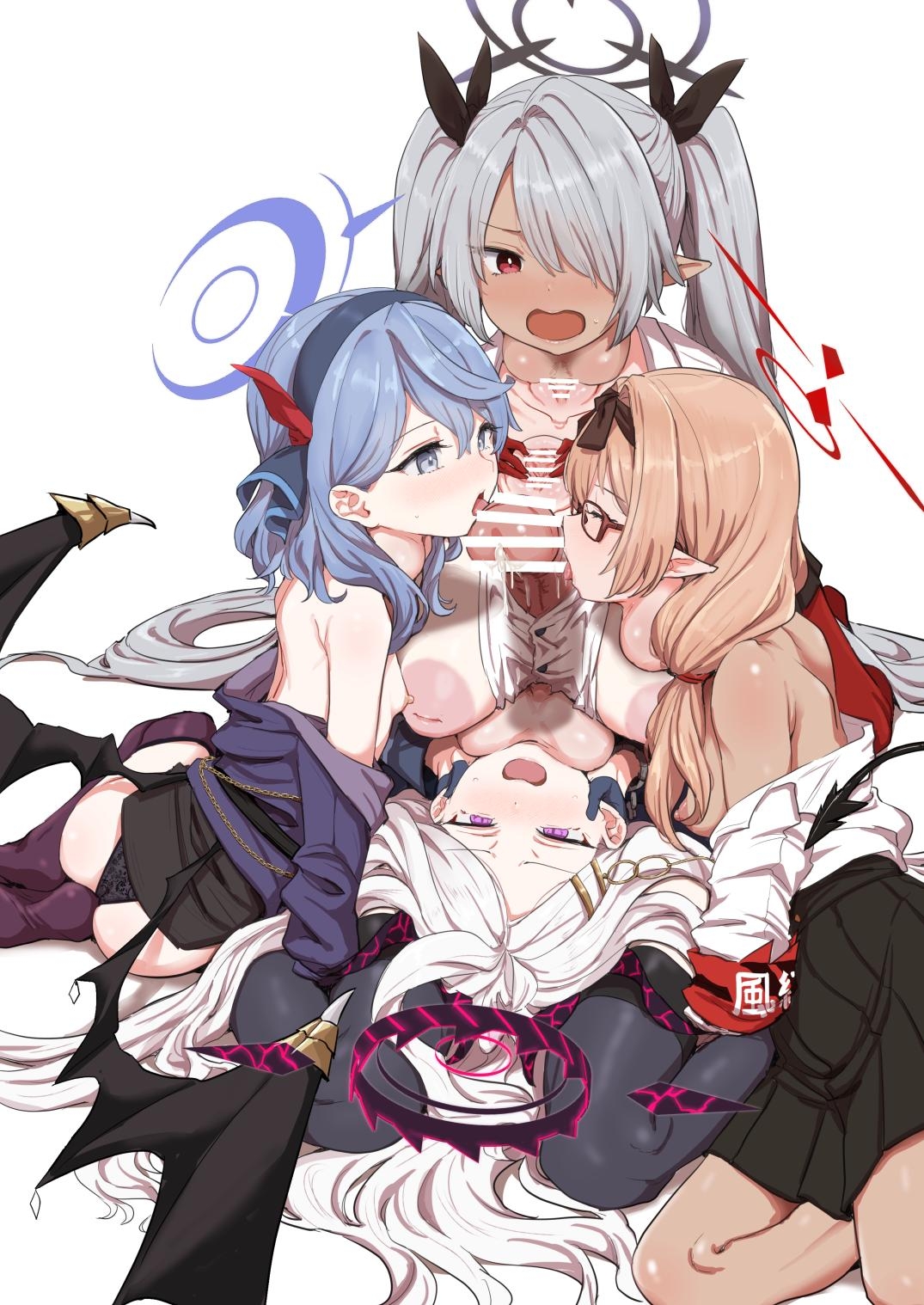 [キノコの王様 (よろず)] Dick Neck Mix! 4 ブルアカ中心 首チンコ合同誌 Vol.4 (ブルーアーカイブ) [DL版] - Hentaiaz.com - 3