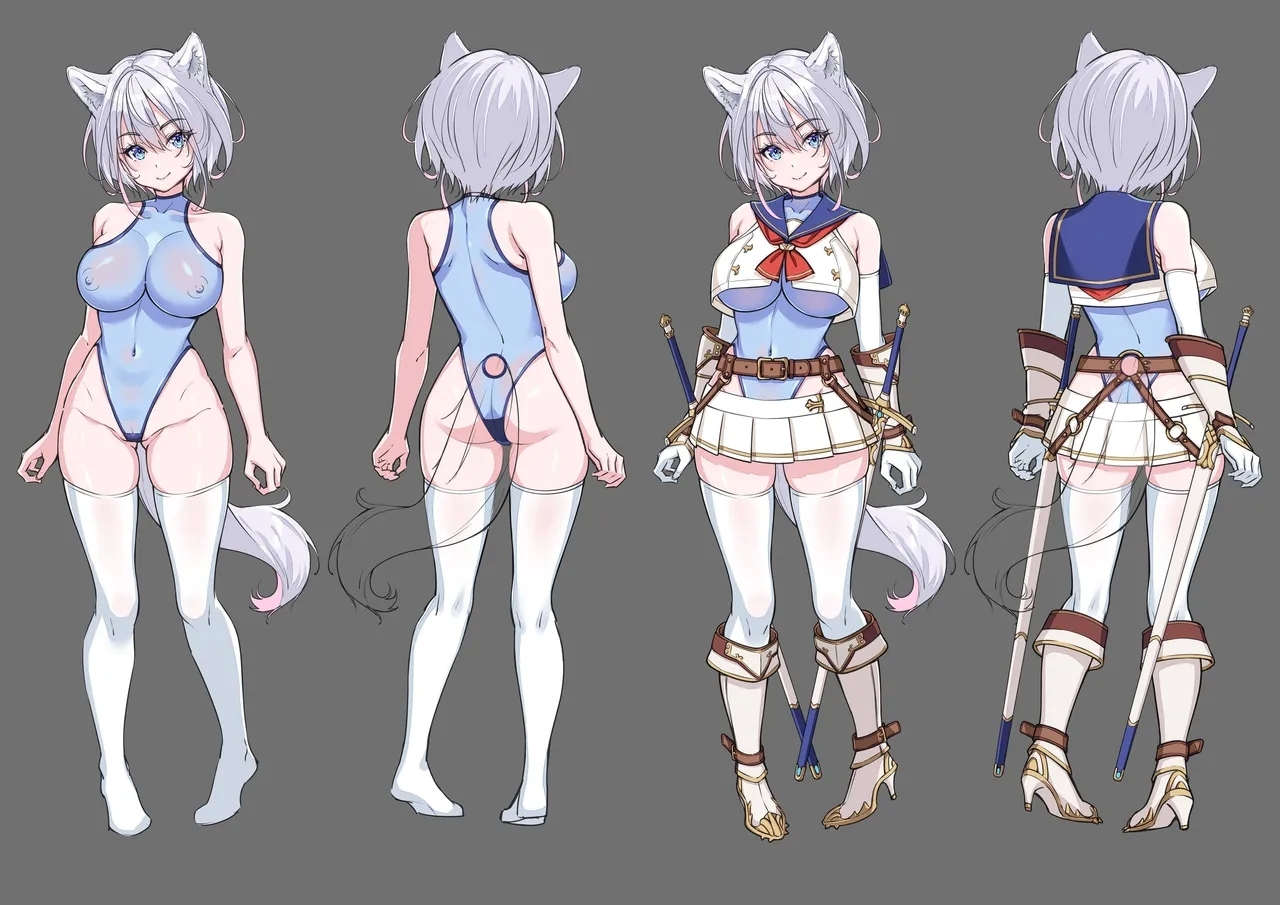 Hakurou Kenshi Hati-chan no Ecchi na Bouken no Sho | White Wolf Swordswoman's Erotic Adventure - Page 158