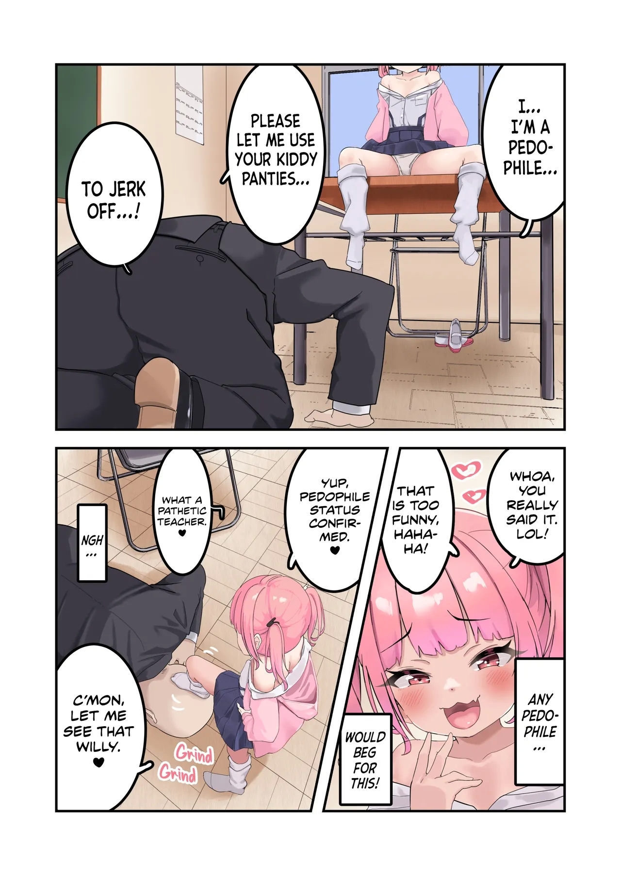 Kodopan Mesugaki wa Do-M Kyoushi o Wakarasetai | A Bratty Girl in Kiddy Panties Wants to Correct Her Masochist Teacher - Page 11