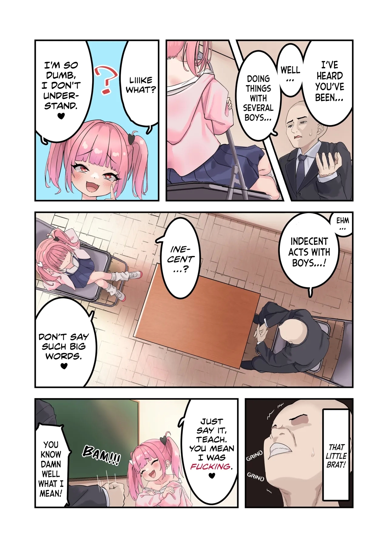 Kodopan Mesugaki wa Do-M Kyoushi o Wakarasetai | A Bratty Girl in Kiddy Panties Wants to Correct Her Masochist Teacher - Page 4