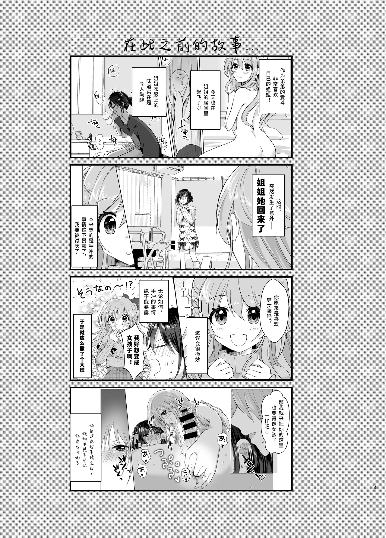 Ore to Aneki no Onnanoko Life 3 | 变成女孩子的我和姐姐的日常 3 - Page 3