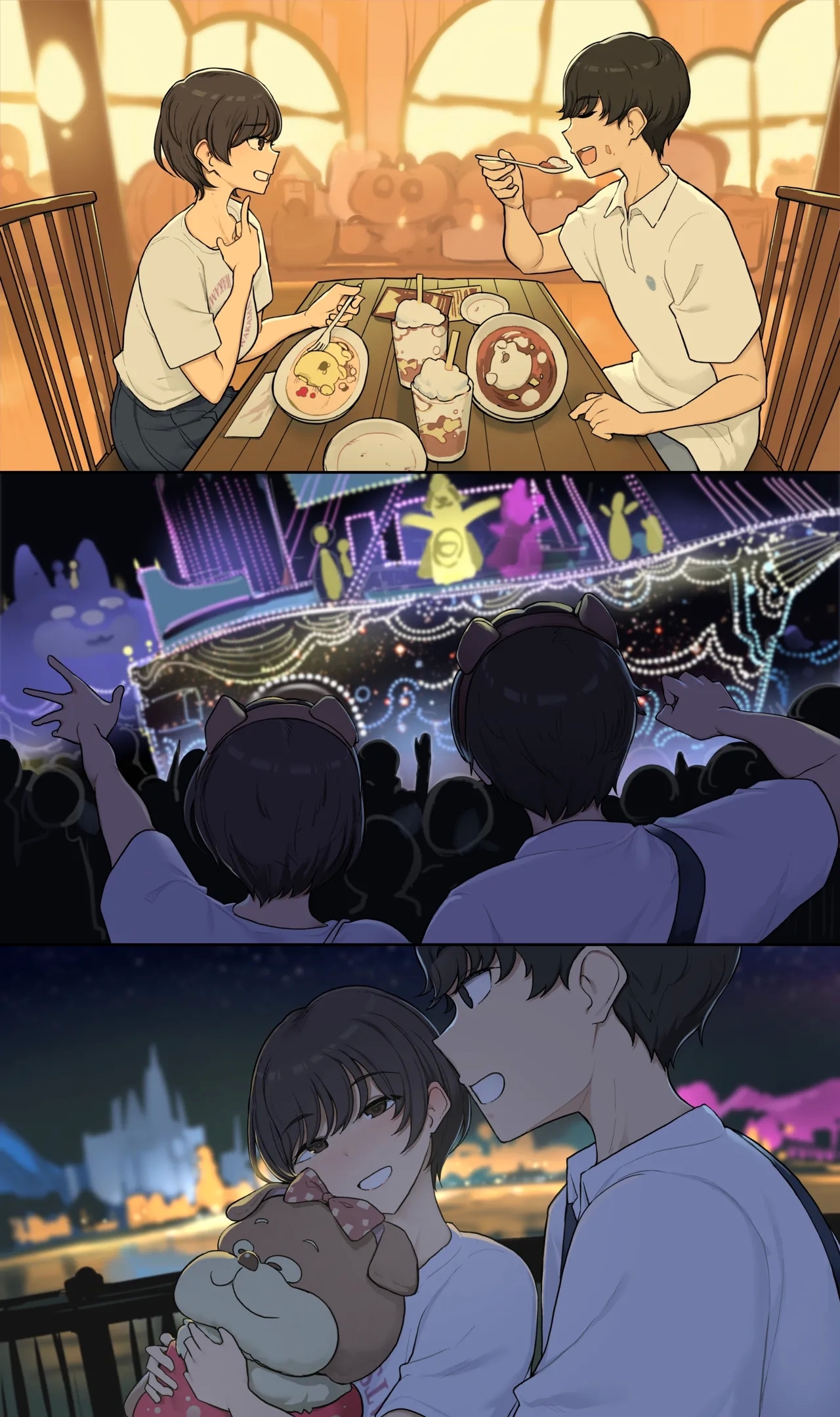 Meruhen kirakira deto no ado ni otagai motome au dake no honki sekkusu suru ichinichi - Page 2