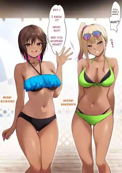 Umi no Ie de Baito shitetara Kuro Gyaru Doukyuusei ni Gyaku Nan sarete Asedaku Doutei Sotsugyou shita Natsu no Hi | Was working at a Beach when Two Tanned Gals Seduced Me & Popped My Cherry on a Sweaty Summer Day 3