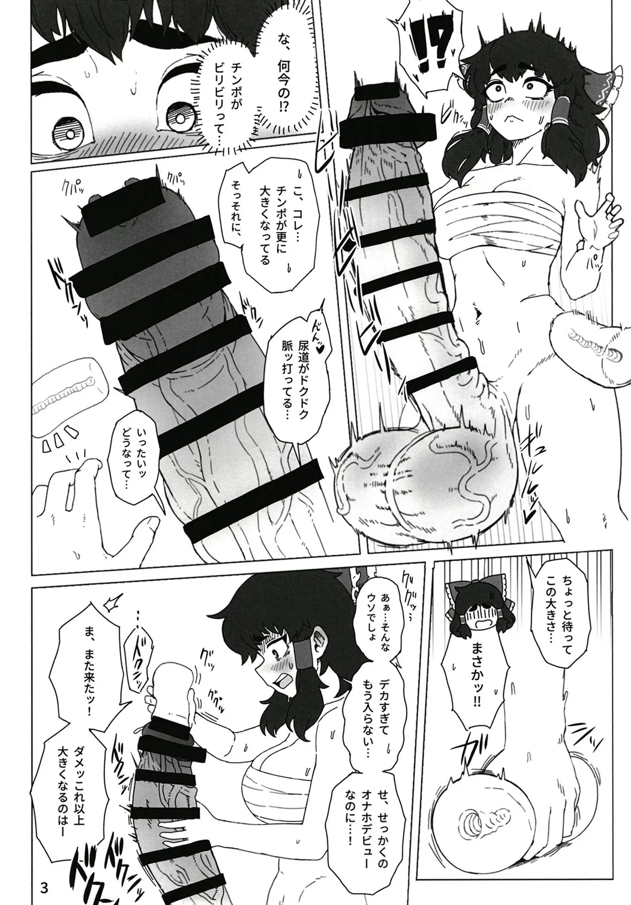 東方ふたなり事変 巫女と妖精、初めての尿道セックス - Page 5