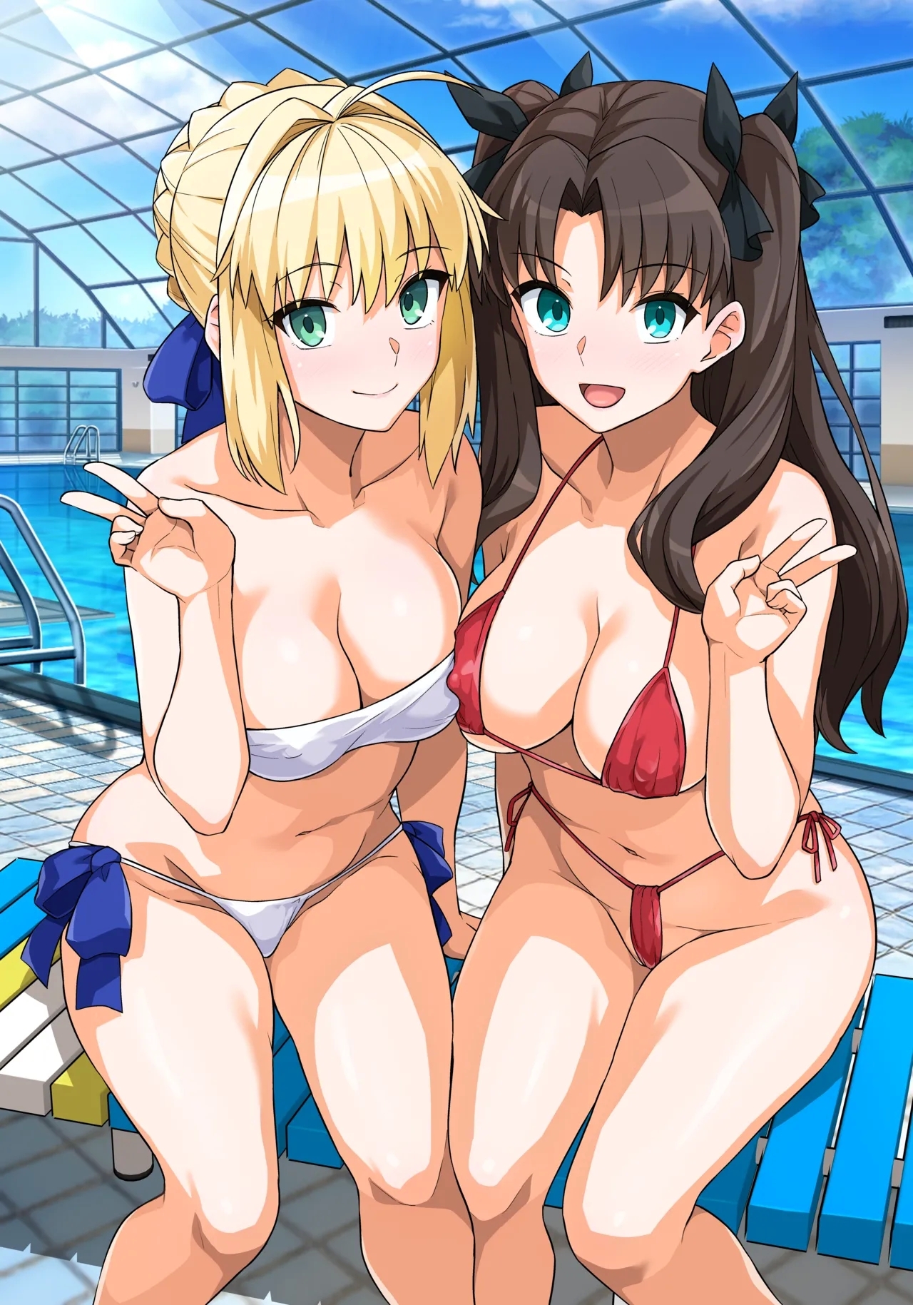 Saber-san Yarimoku Nanpamachi Pool Hen - Page 4