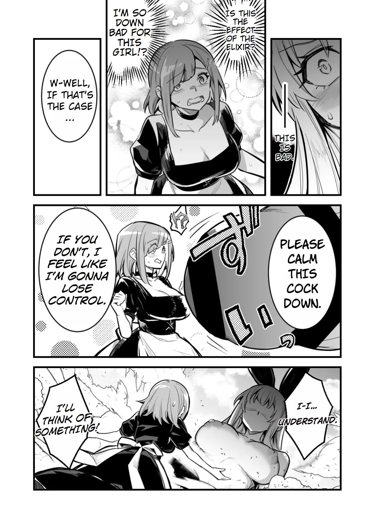 An adventurer grown huge from an elixir, lost control and started fucking things 3