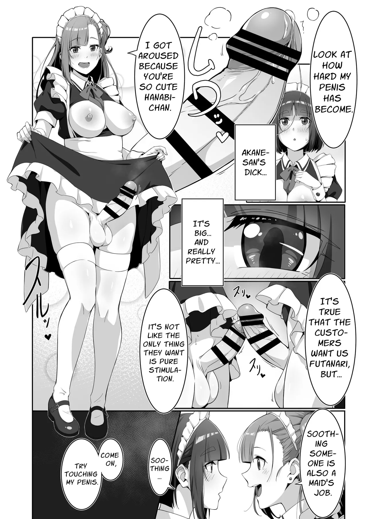 Futanari Maid no Milk Houshi | Futanari Maid's Milk Service - Page 10
