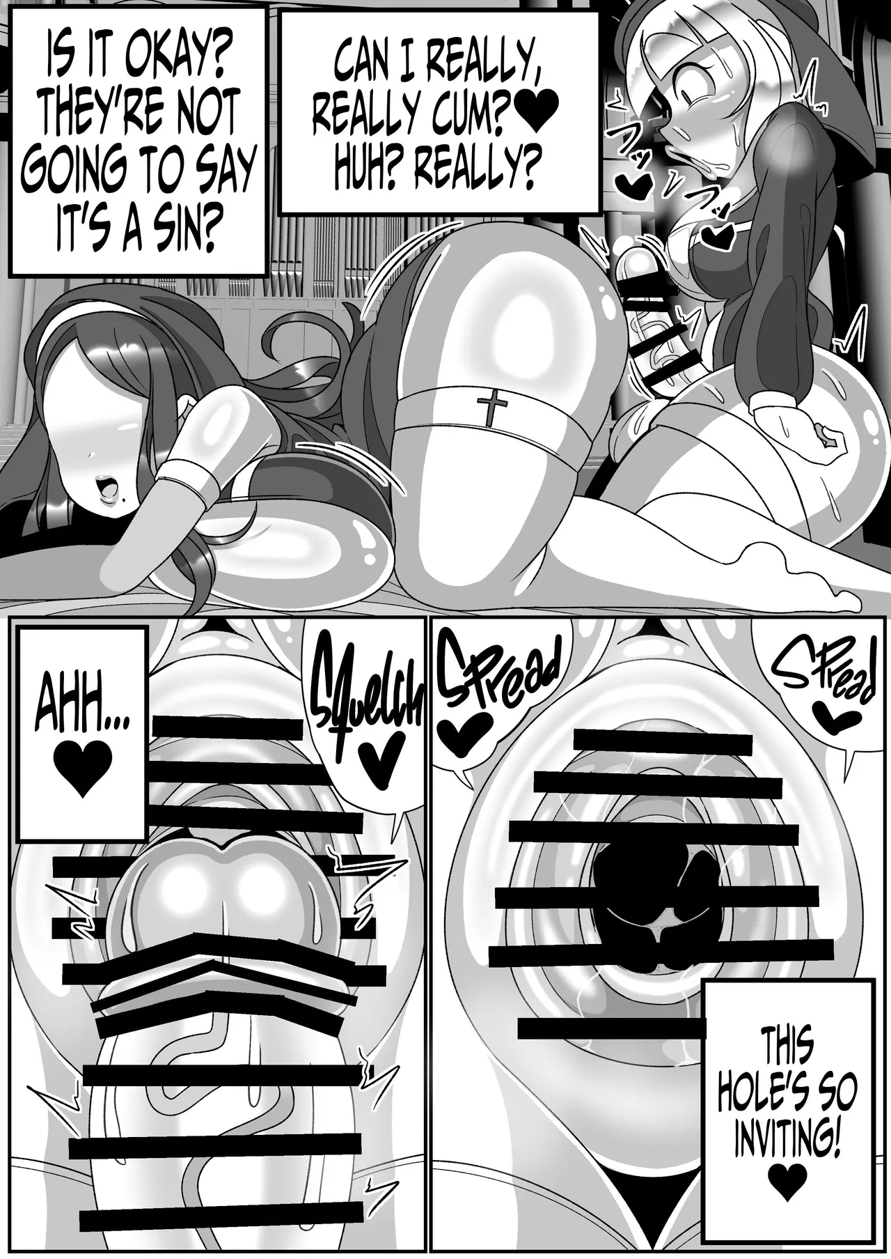 Futanari Seijo Shasei Kinshirei | Dick Slingin' Saintess - Page 55