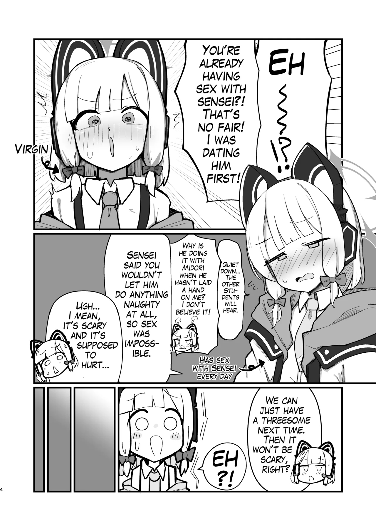 Saiba Shimai Matomete Haramaseru Hon | Impregnating the Saiba Sisters - Page 3