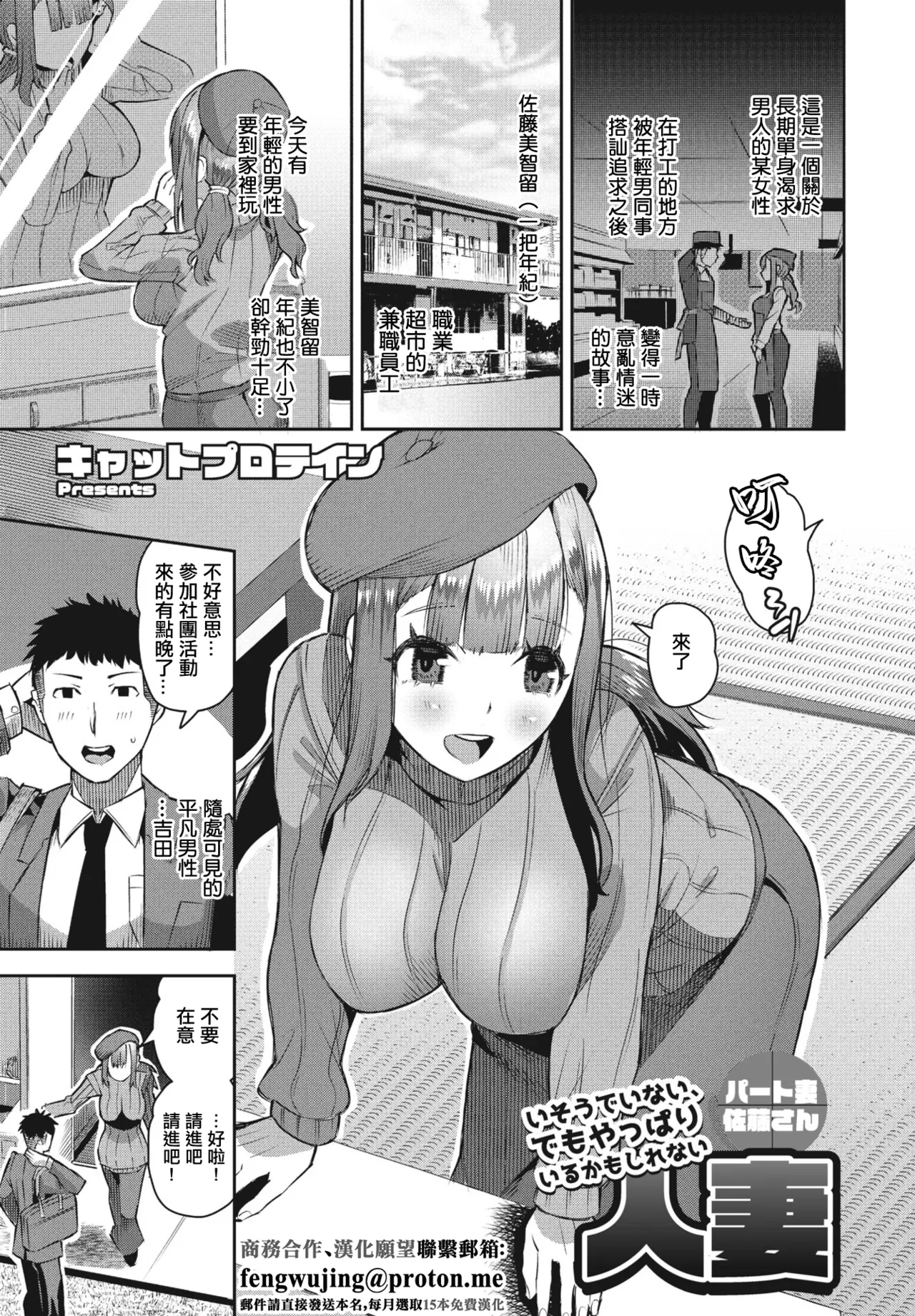 いそうでいない、でもやっぱりいるかもしれない人妻 パート妻佐藤さん。 - Page 1