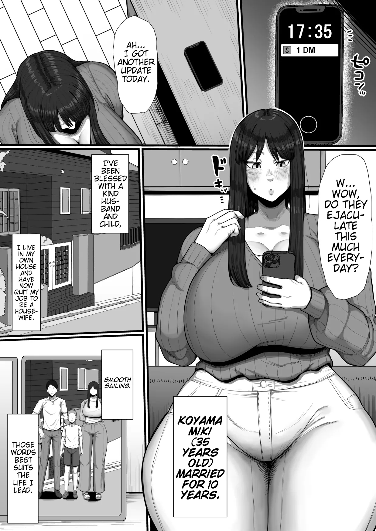 35-sai Otameshi Uwaki Futanari Kyokon de Acme Rikon Suru made no Kiroku | Log of a 35 Year Old, Orgasming From a Futanari’s Huge Penis, Then Getting Divorced - Page 3